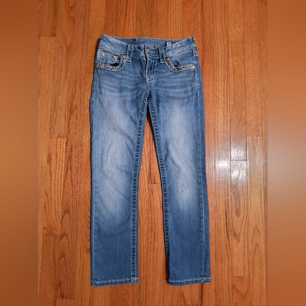 Miss Me Signature Crop jeans, capris, women's 25 waist, 25" inseam